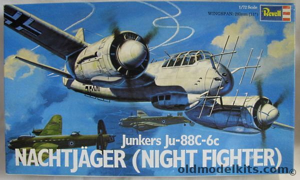 Revell 1/72 Junkers Ju-88C-6C Nightfighter - Ace Major Prince Wittgenstein - (Ju88C6c), H165 plastic model kit